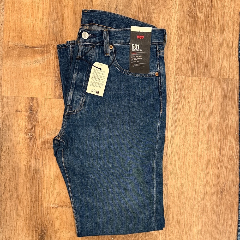501 Levi's Men's Blue Straight Jeans